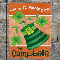 Personalized Irish Family Welcome Garden Flag