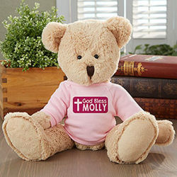 Personalized God Bless Teddy Bear for Her