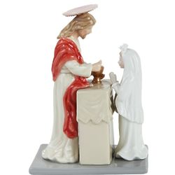 Jesus with First Communion Girl Figurine