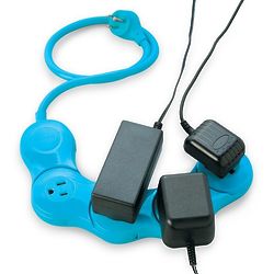 2 Quirky Power Surge Protectors in Teal