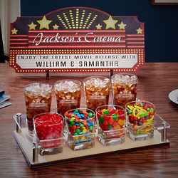 Home Theater Marquee Custom Movie Night Serving Set