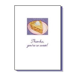 8 Pie Thank You Notes with Envelopes