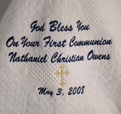 Personalized First Communion Full Size Blanket
