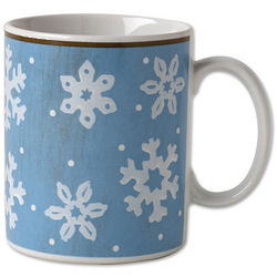 Snowflakes Evergreen Ernie Coffee Mugs
