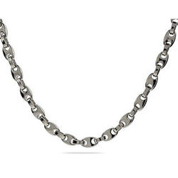 Men's Stainless Steel Chain with Curb Links