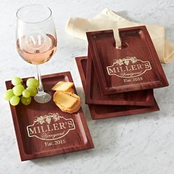 Personalized Vineyard Wine and Dine Appetizer Trays