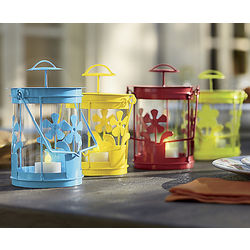 Colorful Flower Candle Holders