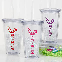 Bunny Ears Personalized Easter Tumbler