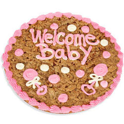 Welcome Baby Girl Cookie Cake