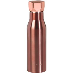 Water Bottle with Hexagonal Lid in Rose Gold Design