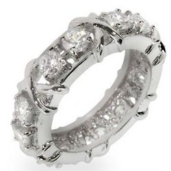 Tiffany Inspired Sixteen Stone Ring