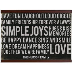 Personalized Family Quote Wall Mural Wall Art