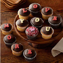Valentine's Day Chocolate-Dipped Cupcakes