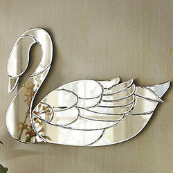 Beveled Swan Mirror