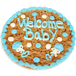 Welcome Baby Boy Cookie Cake
