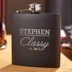 Class Act Personalized Whiskey Flask