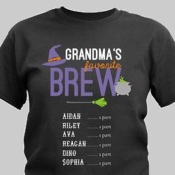 Personalized Grandma's Brew T-Shirt