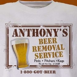 Beer Service Personalized T-Shirt