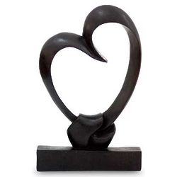 Bonds of the Heart Wood Sculpture