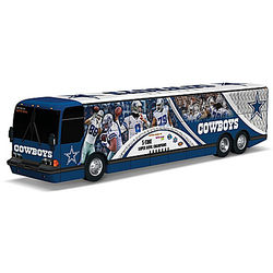 Dallas Cowboys Tour Bus Sculpture with Player Graphics