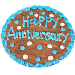 Happy Anniversary Brownie Cake