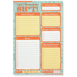 Can't Remember Sh*t Daily To-Do Notepad