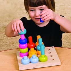 Palette of Pegs Stacking Toy Activity Set