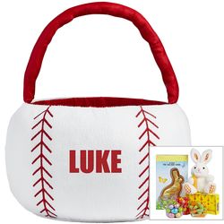Personalized Sports Star Easter Basket with Candies