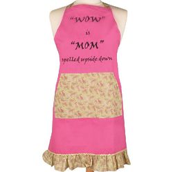 'Wow is Mom Spelled Upside Down' Apron