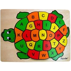 Turtle ABC Jigsaw Raised Wooden Puzzle