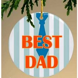 Best Dad Personalized Christmas Ornament