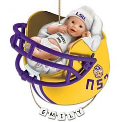 LSU Tigers Personalized Baby's First Ornament