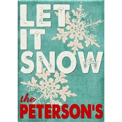 Let it Snow Personalized Christmas Sign