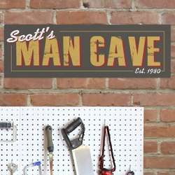 Personalized Man Cave Wall Sign