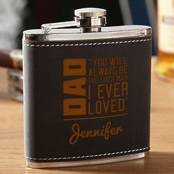 From Daughter to Dad Personalized Hip Flask