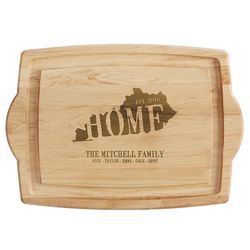 Personalized Home State Oversized Wood Cutting Board