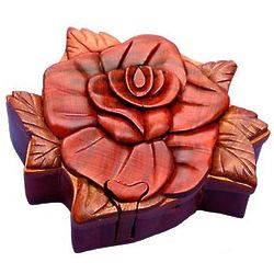 Rose II Secret Wooden Puzzle Box