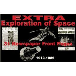 Space Exploration History Newspaper Replica Set