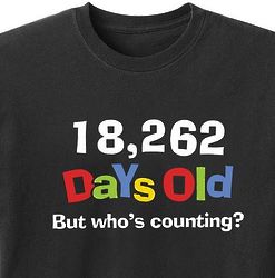 Personalized Days Old T-Shirt