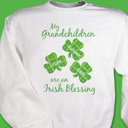 Irish Blessings Personalized Sweatshirt