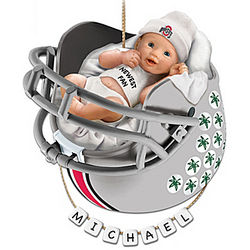 Ohio State Buckeyes Personalized Baby's First Ornament
