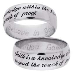 Faith is a Knowledge Sterling Silver Band