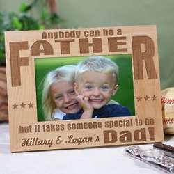 Personalized Dad Wood Picture Frame