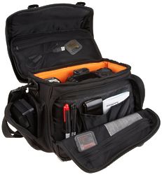 Large DSLR Gadget Bag with Orange interior