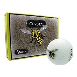 Bee Logo Crystal Golf Balls