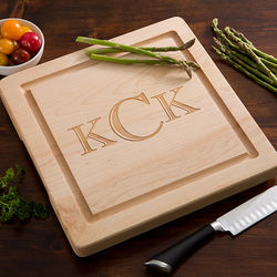 Personalized Square Wood Cutting Board