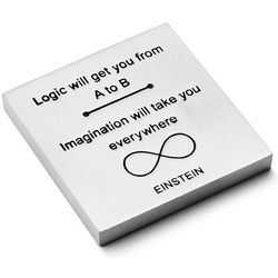 Einstein Imagination Quote Paperweight