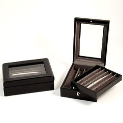 Black Croco Leather Pen Box