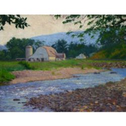 Green River in Williamstown, MA Art Print