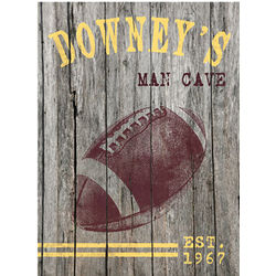 Personalized Football Canvas Print